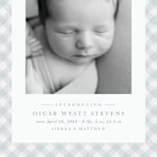 "Checked" - Birth Announcements in Sky by Lea Delaveris - Detail