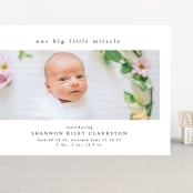 "Big little miracle" - Birth Announcements in Puddle by Lea Delaveris - Front