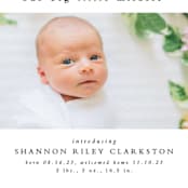 "Big little miracle" - Birth Announcements in Puddle by Lea Delaveris - Detail