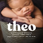 "Modern Vintage" - Birth Announcements in Ghost by Lea Delaveris - Detail