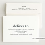 "Modern Vintage" - Birth Announcements in Ghost by Lea Delaveris - FREE Recipient Addressing