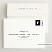 "Simply Bold" - Birth Announcements in Ink by Chryssi Tsoupanarias - FREE Recipient Addressing