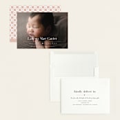 "Heart" - Birth Announcements in Blush by Pixel and Hank - Assembled