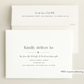 "Heart" - Birth Announcements in Blush by Pixel and Hank - FREE Recipient Addressing