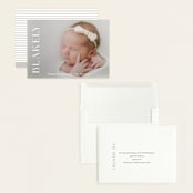 "Close Up" - Birth Announcements in Cotton by Angela Thompson - Assembled