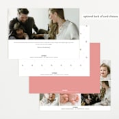 "Sweetest" - Birth Announcements in Rose by Jenna Holcomb - Back of Card Options