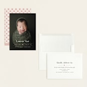 "Heart" - Birth Announcements in Blush by Pixel and Hank - Assembled