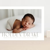"Sweetest Name" - Birth Announcements in Latte by Jessica Williams - Front