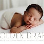 "Sweetest Name" - Birth Announcements in Latte by Jessica Williams - Detail