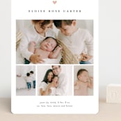"Our whole heart" - Birth Announcements in Rose by Stacey Meacham - Front