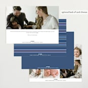"Simple name" - Birth Announcements in Cobalt by Stacey Meacham - Back of Card Options