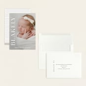 "Close Up" - Birth Announcements in Cotton by Angela Thompson - Assembled