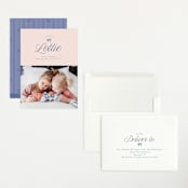 "Preppy Little Bow" - Birth Announcements in Petal by Leia Matt - Assembled