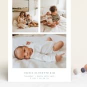 "windows to our heart" - Birth Announcements in Shortcake by Bramble Studio - Front