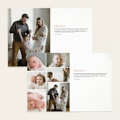 "windows to our heart" - Birth Announcements in Shortcake by Bramble Studio - Interior Options