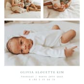"windows to our heart" - Birth Announcements in Shortcake by Bramble Studio - Detail