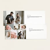 "Written Whimsy" - Birth Announcements in Snow by Lauren Chism - Interior Options