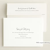"Written Whimsy" - Birth Announcements in Snow by Lauren Chism - FREE Recipient Addressing