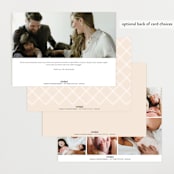 "Signature Babe" - Birth Announcements in Peach by Jessica Williams - Back of Card Options