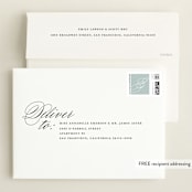 "Precious Script" - Birth Announcements in Sugar by Jessica Williams - FREE Recipient Addressing