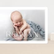 "Frosted Frame" - Birth Announcements in Sugar by Jessica Williams - Front