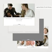 "Frosted Frame" - Birth Announcements in Sugar by Jessica Williams - Back of Card Options