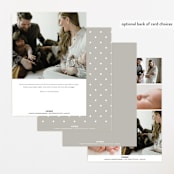 "Serenity" - Birth Announcements in Cloud by Everett Paper Goods - Back of Card Options