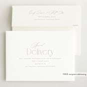 "Ollie" - Birth Announcements in Cotton by Kristie Kern - FREE Recipient Addressing