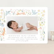 "Baby Garden" - Birth Announcements in Sky by Eve Schultz - Front