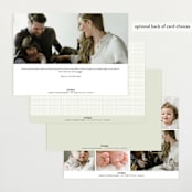 "Baby Garden" - Birth Announcements in Sky by Eve Schultz - Back of Card Options
