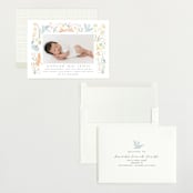 "Baby Garden" - Birth Announcements in Sky by Eve Schultz - Assembled
