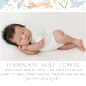 "Baby Garden" - Birth Announcements in Sky by Eve Schultz - Detail