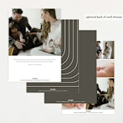 "Simple Photo" - Birth Announcements in Almond by Brianne Larsen - Back of Card Options