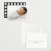 "Announcing Baby" - Birth Announcements in Onyx by Erin Deegan - Assembled