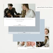 "Favorite Things" - Birth Announcements in Jade by That Girl Press - Back of Card Options