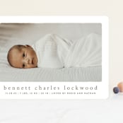 "Rustic" - Birth Announcements in Chestnut by Ekko Studio - Front