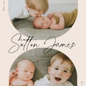 "PALS" - Birth Announcements in Ink by Carolyn MacLaren - Detail