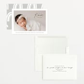 "Corner Hello" - Birth Announcements in Midnight by Jackie Crawford - Assembled