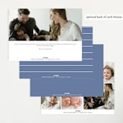 "Sweetly modern" - Birth Announcements in Denim by Lisa Assenmacher - Back of Card Options