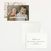"Dynamic Duo" - Birth Announcements in Cotton by Corinne Malesic - Assembled