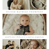 "Too Cute" - Birth Announcements in Cloud by Heather Schertzer - Detail