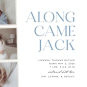 "Pictured Here" - Birth Announcements in Skyfall by Christie Garcia - Detail