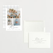 "Script Look" - Birth Announcements in Ink by Carolyn MacLaren - Assembled