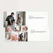 "Simple name" - Birth Announcements in Cotton by Stacey Meacham - Interior Options
