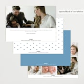 "Effortless" - Birth Announcements in Sky by Emily Sabol Goss - Back of Card Options