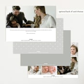 "The simplest" - Birth Announcements in Salt by Lea Delaveris - Back of Card Options