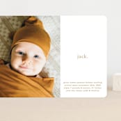 "call me jack" - Birth Announcements in Flax by Faith Dorn - Front