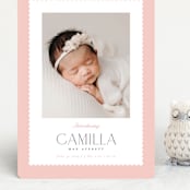 "Sweet scallop" - Birth Announcements in Rose by Robert and Stella - Front