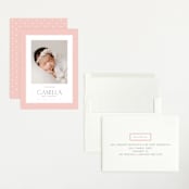"Sweet scallop" - Birth Announcements in Rose by Robert and Stella - Assembled