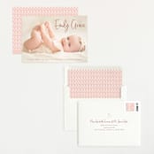 "Elegance in the name" - Birth Announcements in Dusty Rose by Lorena Depante - Assembled